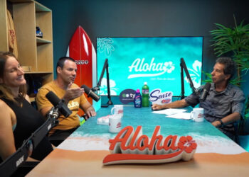 Patrick Winkler e Catarina Ganzeli participam do Aloha Podcast com Rico de Souza