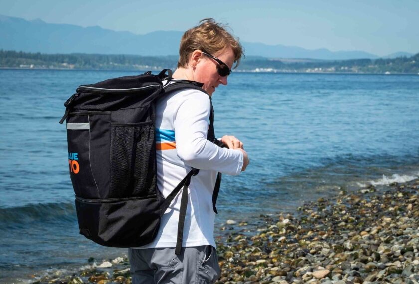 Conheça a Mochila Transição Blueseventy 52L, essencial para nadadores e triatletas