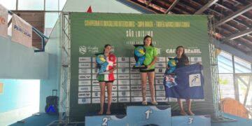 Carol Hertel e Arthur Aguiar vencem 3K do Brasileiro de Águas Abertas em São Luís