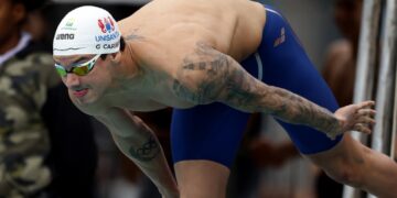 Guilherme Caribé campeão do Sette Colli nos 50m livre