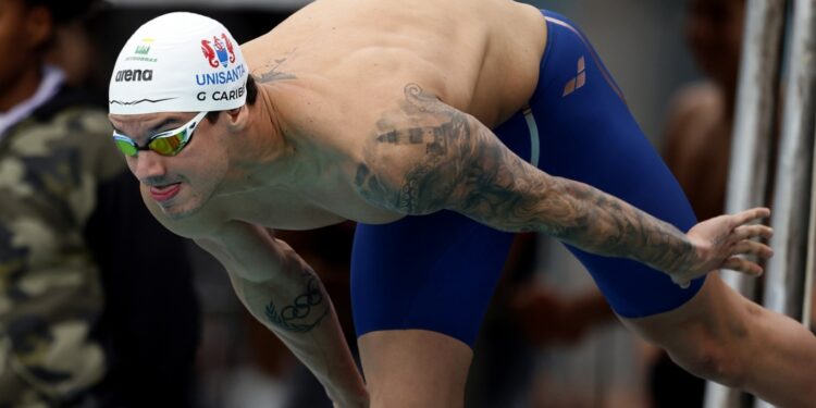 Guilherme Caribé campeão do Sette Colli nos 50m livre