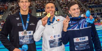 David Popovici é tricampeão europeu dos 200m livre mas tempo decepciona