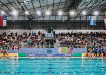 Brasil estreia com vitória no Pan Sub-19 de polo aquático, realizado em Bauru com entrada gratuita