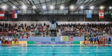 Brasil estreia com vitória no Pan Sub-19 de polo aquático, realizado em Bauru com entrada gratuita