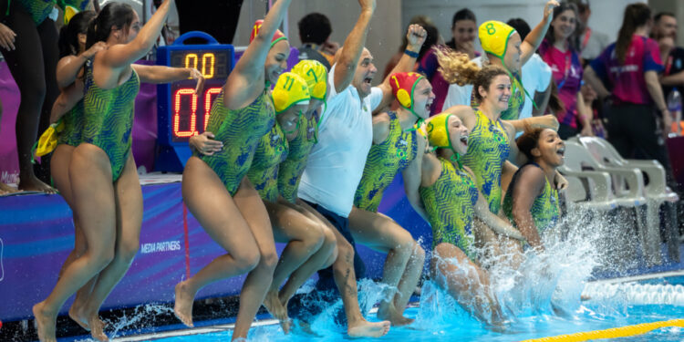 Brasil conquista títulos no polo aquático masculino e feminino nos Jogos Sul-Americanos