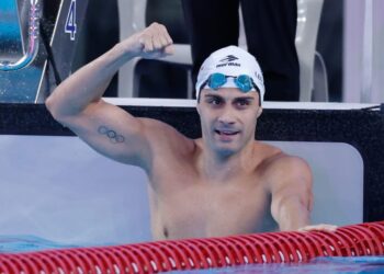 Leo de Deus se sagra tetra campeão dos 200 costas nos Jogos ODESUR
