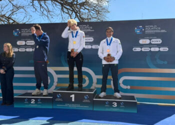 Arthur Aguiar é bronze no Mundial Júnior de Águas Abertas