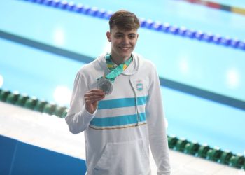 Medalla histórica para la natación argentina
