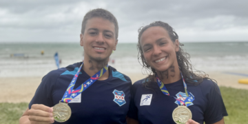 Matheus Melecchi y Julia Pereira campeones de los 10km en el Campeonato Brasilero de aguas abiertas