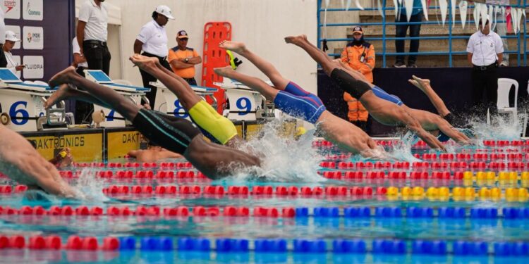 Los podios del tercer día en los Panam Aquatics Swimming Championships